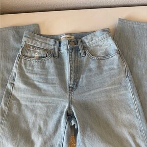 Madewell Light Wash Straight Jeans Classic Style